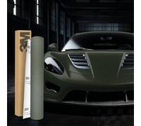 Finest Folia 3M 2080 Film autocollant pour car wrapping Film auto-adhésif pour voiture, moto, bateau 3D Film de protection de peinture avec canaux d’air pour le filmage (M26 Matte Military Green, 50 x