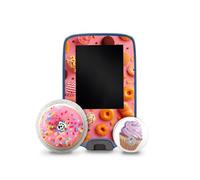 Finest Folia Autocollant compatible avec Abbott Freestyle Libre 2 + 3 autocollants design pour glycémie Film design pour enfant autocollant anti-rayures imperméable R229 (11 Sweets)