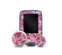 Finest Folia Autocollant compatible avec Abbott Freestyle Libre 2 + 3 autocollants design pour glycémie Film design pour enfant autocollant anti-rayures imperméable R229 (05 orchidées)