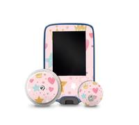 Finest Folia Autocollant compatible avec Abbott Freestyle Libre 2 + 3 autocollants design pour glycémie Film design pour enfant autocollant anti-rayures imperméable R229 (princesse 20)