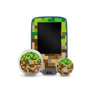 Finest Folia Autocollant Pixel compatible avec Abbott Freestyle Libre 2+3 | Film design pour moniteur de glycémie - Capteur et lecteur - Autocollant - Accessoire autocollant - Résistant aux rayures