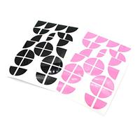 Finest-Folia Autocollant pour emblème compatible avec BMW, auto-adhésif, résistant à l'eau, brillant, accessoires pour voiture (K004 Noir Rose)