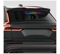 Finest Folia Autocollant pour pare-brise avant Antisocial pour voiture Autocollant pour vitre arrière et pare-brise Sticker de tuning pour véhicule Décor FS146 (Hologramme, adhésif intérieur)