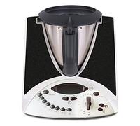 Finest Folia Autocollants de Protection Décoratifs Compatibles avec Robot de Cuisine Thermomix TM31 Film Adhésif Étanche PVC Paillettes Noir R182