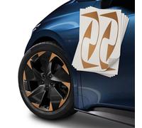 Finest Folia Autocollants pour jante de voiture compatibles avec Cupra Born Typhoon - Kit complet de films design - Résistant aux intempéries - Cuivre mat, K106 Typhoon