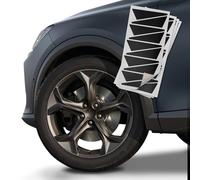 Finest Folia Autocollants pour jantes compatibles avec Cupra Formentor - Kit complet de films autocollants pour jante de voiture - Résistant aux intempéries (Noir mat, K107 Formentor)