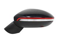 Finest Folia Autocollants pour rétroviseur avec motifs rayés pour décoration de rétroviseur extérieur DS019 (Carmin)