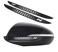 Finest Folia Autocollants pour rétroviseur de voiture, impression numérique style nid d'abeilles (blanc DS013)