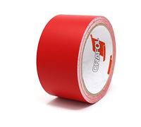 Finest Folia Bandes adhesives décoratives pour auto voiture moto bateau modélisme nombreux coloris longueur 10m ruban adhésif (Rouge mat, 40mm)