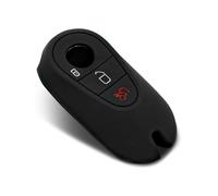 Finest Folia Coque de Protection en Silicone ME Compatible avec Mercedes Classe S EQE EQS GLC pour e Voiture à 2 Boutons (Noir)