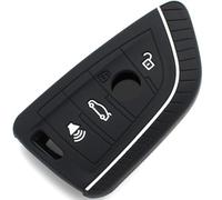 Finest-Folia Coque de Protection en Silicone pour e Voiture 4 Boutons .Schwarz Weiß