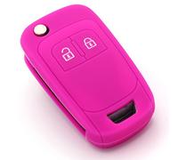 Finest-Folia - Coque en silicone OE pour e voiture à 2 boutons rose fluorescent