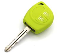 Finest-Folia Coque en silicone pour clé de voiture à 2 boutons Vert citron