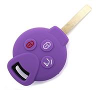Finest-Folia - Coque en silicone pour e voiture à 3 boutons - Violet