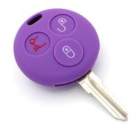Finest-Folia - Coque en silicone SD pour e voiture à 3 boutons lilas