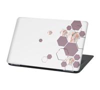 Finest Folia Couverture de Film Adhésif Abstrait pour Ordinateur Portable - Protection en Vinyle Autocollant (LP92 Marble Rose, 17