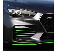 Finest Folia D010 Kit de films autocollants pour voiture avec grille de refroidissement et cadre d'entrée d'air Vert fluo