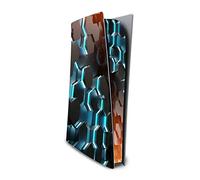 Finest Folia, Design Cover RX023, film de protection autocollant en vinyle, anti-rayures, compatible avec PS5, pour boîtier de console de jeux (édition numérique, n° 11, Hexagone)