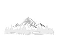 Finest Folia Ensemble d'autocollants Montagnes avec Forêt 112,7x39,5cm Autocollant Panorama de Montagne pour Voiture, Caravane, Bus, Camping-car, autocollant, résistant aux intempéries KX098