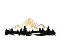 Finest Folia Ensemble d'autocollants Montagnes avec Forêt 112,7x39,5cm Autocollant Panorama de Montagne pour Voiture, Caravane, Bus, Camping-car, Autocollant Auto-adhésif Résistant aux Intempéries