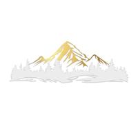 Finest Folia Ensemble d'autocollants Montagnes avec Forêt 112,7x39,5cm Autocollant Panorama de Montagne pour Voiture, Caravane, Bus, Camping-car, Autocollant Auto-adhésif Résistant aux Intempéries