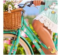 Finest Folia Ensemble d'autocollants pour vélo pour vélos d'enfants, autocollants pour draisienne, autocollants pour vélo de charge pour enfants, filles, garçons, décoration de vélo, résistants aux