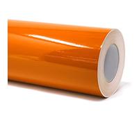 Finest Folia Film adhésif en PVC brillant pour meubles de cuisine - 63 cm de largeur du support (034 orange, 10 mètres)