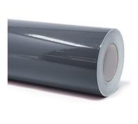 Finest Folia Film adhésif pour meubles brillant - Film adhésif en PVC autocollant - 63 cm de largeur du support (073 gris foncé, 10 mètres)