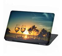 Finest Folia Film autocollant en vinyle pour ordinateur portable - Plage, Vacances, Paradis - 15" - LP85 Vin