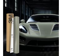 Finest Folia Film autocollant pour enveloppement de véhicule 3M 2080 30x152cm pour voiture, moto, bateau - Film 3D avec protection anti-rayures et canaux d'air pour le filmage (S49 Satin Sandstone)