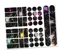 Finest Folia Film de Protection Autocollant pour Cadre de vélo 34 pièces pour BMX MTB Vélo de Course Auto-adhésif imperméable R159 R160 (10 Racing Hologramme)