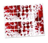 Finest Folia Film de Protection Autocollant pour Cadre de vélo 34 pièces pour BMX MTB Vélo de Course Auto-adhésif imperméable R159 R160 (22 Blood)