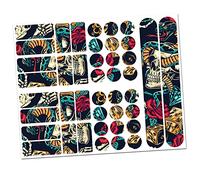 Finest Folia Film de Protection Autocollant pour Cadre de vélo 34 pièces pour BMX MTB Vélo de Course Auto-adhésif imperméable R159 R160 (23 Skulls and Snakes)