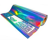Finest-Folia Film transparent pour traceur de dos Oilslick (11,94 €/m²) Effet paillettes Argenté 1 m 31