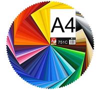 Finest Folia Film vinyle pour traceur 751C format DIN A4 29,7x21cm film pour voiture meubles autoadhésif accessoires de bricolage (1 feuille, 028 cardinal red)