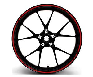 Finest Folia Kit complet de 16 stickers décoratifs style Moto GP, en film très fin - Pour jantes de moto/voiture/vélo (16", 17", 18", 19")