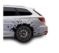 Finest Folia KX025 Lot de 2 autocollants anti-éclaboussures pour roue de voiture Noir