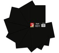 Finest Folia Lot de 10 feuilles de traceur en vinyle pour voiture - Format A4-30 x 21 cm - 621/631 - Noir - 070