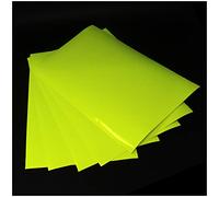 Finest Folia Lot de 5 feuilles de film de bricolage, au format Din A4, autocollant, pour artiste, traçage, jaune fluo