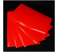 Finest Folia Lot de 5 feuilles de film de bricolage, au format Din A4, autocollant, pour artiste, traçage, rouge fluo