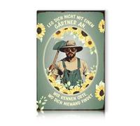 Finest Folia Plaque de jardin 30 x 20 cm en aluminium composite - Impression UV - Décoration de jardin - Avec inscription en allemand - Résistant aux intempéries RV001 (motif 02)