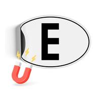 Finest Folia Plaque d'immatriculation magnétique - Impression UV selon la norme DIN - 17,5 x 11,5 cm - Pour voiture, camion, camping-car, bus, résistant aux intempéries, magnétique RV005 41 Espagne,