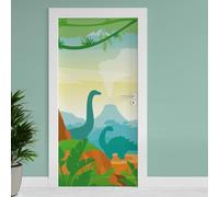 Finest Folia TF04 Film pour porte 90 x 200 cm Autocollant pour porte salon, chambre d'enfant, cuisine Autocollant de salle de bain (20 Dinoland)