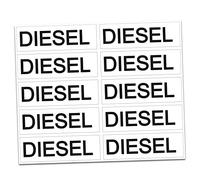 Finest-Folia UG Lot de 10 Autocollants pour Voiture-Diesel débardeur Sign Mention Bouchon de réservoir de Carburant