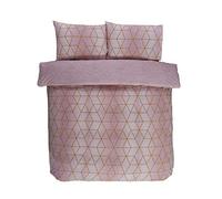 FINEST HOMEWARE Calvin Shapes Parure de lit réversible pour lit Simple Motif géométrique