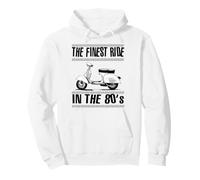 Finest Ride in The 80s Ska Reggae Mod Scooter Bicolore Sweat à Capuche