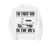 Finest Ride in The 80s Ska Reggae Mod Scooter Bicolore Sweatshirt