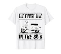 Finest Ride In The 80s Ska Reggae Mod Scooter Bicolore T-Shirt