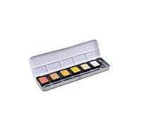 FINETEC Essential - Set d'aquarelles métallisées nacrées - 6 couleurs - Luminosité de haute qualité - Fabrication allemande