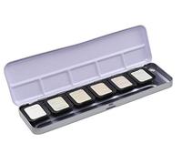 Finetec F8001 Metallfarbkasten, 6 irisierende Premium High Sparkle“, 6 Farben, 1 Stück (1er Pack)